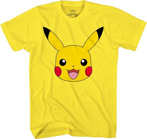 Vista 2 de Pokemon Big Face Charmander Pikachu Squirtle Bulbasaur Psyduck Snorlax Eevee - Camiseta para adulto
