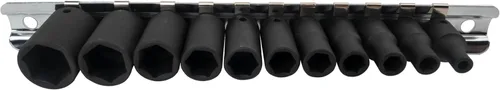 Vista 4 de Genius Tools Juego de llaves de impacto Dr. SAE de 11 piezas de 1/4" TF-211S