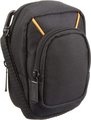 Vista 3 de Amazon Basics - Funda grande para cámara de apuntar y disparar, dimensión interior 5.2 x 3.2 x 1 pulgadas, negra, sólida