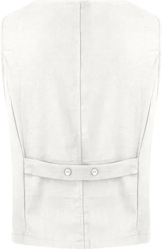 Vista 47 de COTECRAM Chaleco de lino de algodón para mujer, casual, sin mangas, con botones, ligero, para verano, holgado, ropa de abrigo