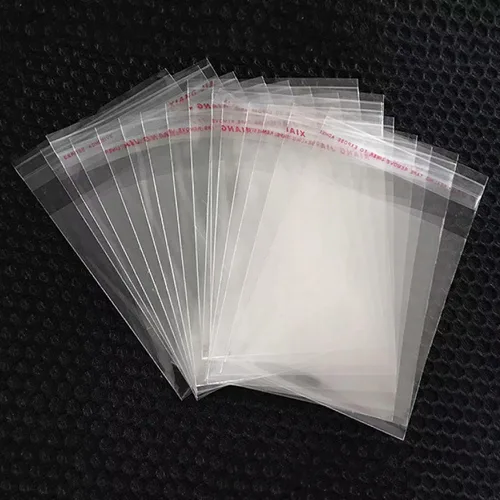 Vista 7 de Doutop Bolsas de celofán transparentes autoadhesivas, 100 bolsas autoadhesivas de 4 x 5, bolsas de polietileno OPP de cristal de 2 mil