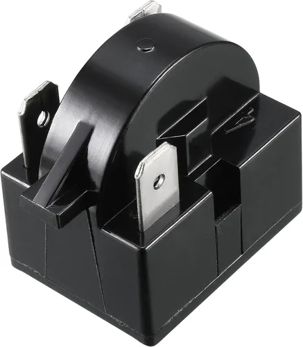 Vista 3 de uxcell Relé de arranque del refrigerador 33 ohmios 3 pines + protector de sobrecarga térmica del compresor