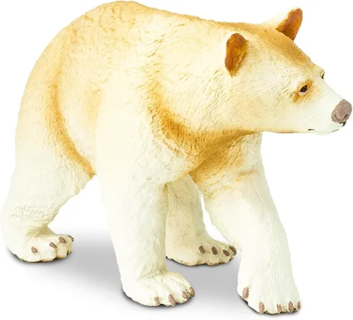 Vista 6 de Safari Ltd. Kermode - Figura detallada de oso espiritual de 4.5 pulgadas, juguete educativo para niños, niñas y niños a partir de 3 años