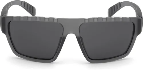 Vista 8 de Adidas SP0008 20A - Gafas de sol para hombre color gris transparente lente ahumada rectangular 2402in