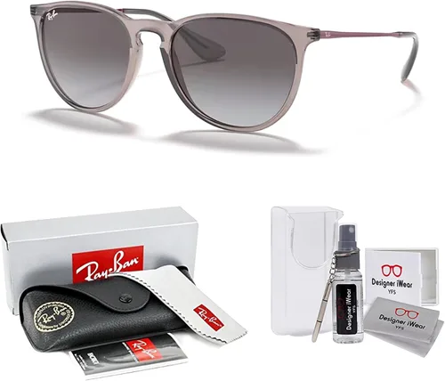 Vista 2 de Ray-Ban RB4171 ERIKA Round Sunglasses For Women +BUNDLE with ACCESSORY EYEWEAR KIT