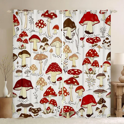 Vista 10 de Feelyou Cortinas opacas con estampado de leopardo para dormitorio, sala de estar, safari, cortinas de oscurecimiento de habitación con purpurina