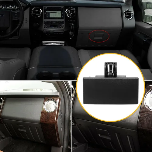 Vista 5 de Gledewen Manija de guantera (negra), compatible con Ford F150 F250 F350 F450 F550 Super Duty Edge, Lincoln Mark LT MKX 2008-2016 BL3Z-1506072-AE