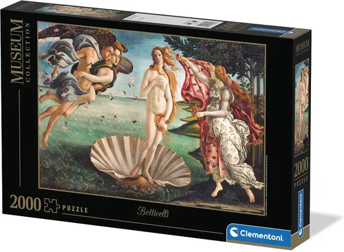 Vista 7 de Clementoni 32572 El Nacimiento de Botticelli 2000 piezas Colección Museum Nacimiento de Venus 2000 piezas, fabricado en Italia, rompecabezas