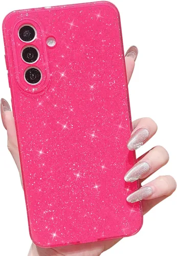 Vista 93 de MINSCOSE Funda compatible con Samsung Galaxy A14 5G, bonita funda delgada con purpurina fina, a prueba de golpes, de TPU para mujeres y niñas