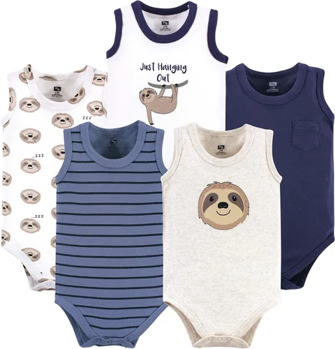 Vista 53 de Hudson Baby Mamelucos sin mangas unisex de algodón para bebé Béisbol