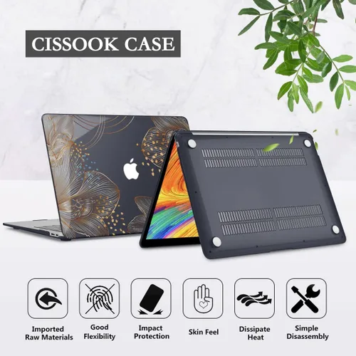 Vista 6 de CISSOOK Compatible con modelos de fundas para MacBook Air de 13 pulgadas: A1369 y A1466, versión anterior 2010-2017, carcasa rígida de plástico