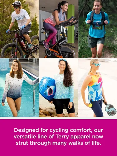 Vista 5 de Terry Soleil - Camiseta de ciclismo para mujer, manga larga, ajuste relajado, UPF 50+, para mujer, tallas regulares y grandes