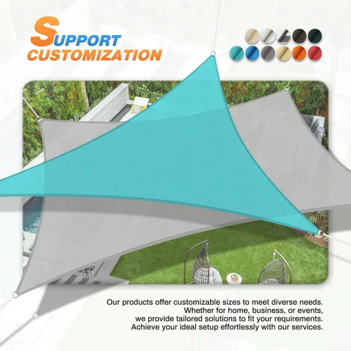 Vista 6 de TANG - Toldo tipo vela de 2 x 2 pies, rectangular, para dar sombra, protección UV, tela para sombra, cubierta para pérgola, para exteriores, patio