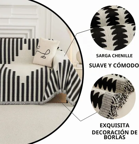 Vista 5 de HAOMAIJIA Fundas de Sofá Boho para Sofá de 2 Cojines - Amigable con Mascotas, Funda Suave y Gruesa Antideslizante para Perros - Protector de Muebles