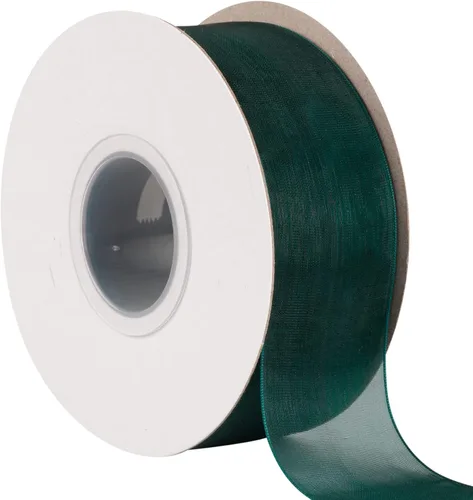 Vista 5 de Cinta de organza transparente de 1-1/2 pulgadas, cinta de gasa verde manzana brillante para manualidades, decoración de fiesta de boda, envoltura