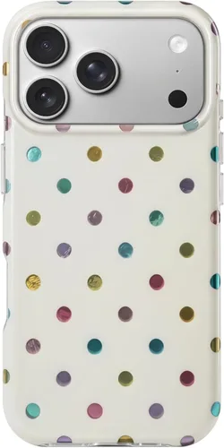 Vista 58 de Hython Funda para iPhone Air, diseño estético de lunares lindos, funda simple de 6.5 pulgadas, delgada, antiarañazos, parachoques de TPU suave, a