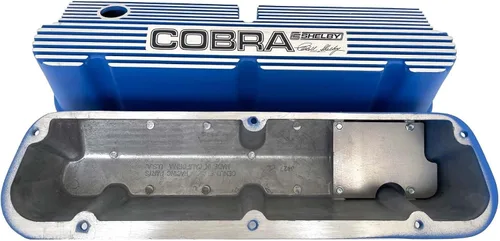 Vista 4 de Compatible con Ford Windsors - CS Shelby Signature, Cobra Pentroof Tall Valve Covers - Azul - Ansen USA