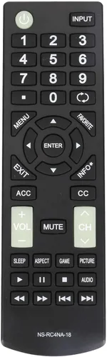 Vista 6 de Nuevo control remoto de repuesto NS-RC4NA-18 para Insignia TV NS-50D510MX19 NS-50D510NA17 NS-55D420NA20 NS-55D420NA18 NS-32D220NA20 32D311NA17