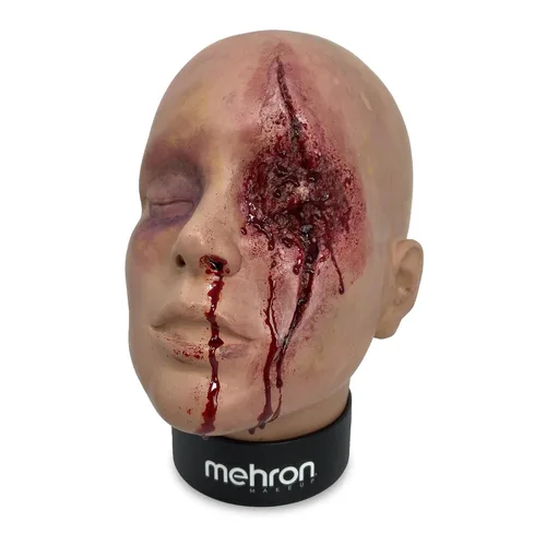 Vista 3 de Mehron Professional cara para práctica de maquillaje y pintura facial para estudiantes.