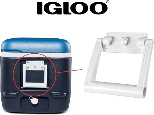 Vista 4 de Igloo 21025 Mango y soporte para enfriador de 90-100 cuartos de galón (blanco, 1 unidad)