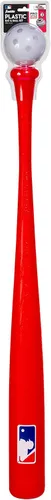 Vista 10 de Franklin Sports MLB Kids Baseball Bat and Ball Set - Lightweight 30" Youth Plastic Bat - Multiple Colors Rojo