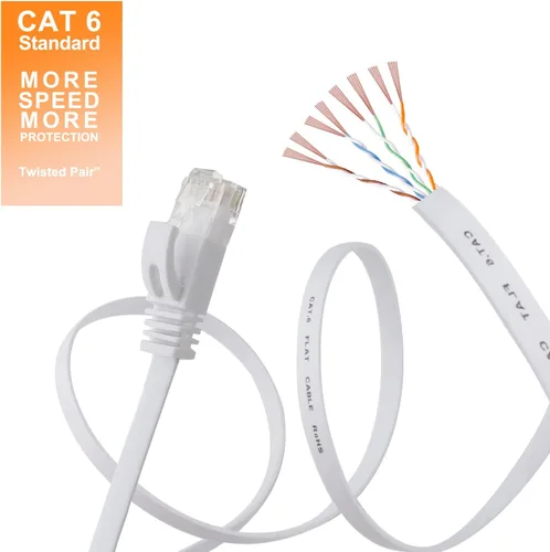 Vista 7 de INIU Cargador inalámbrico, estación de carga inalámbrica rápida con certificación Qi de 15 W y cable Ethernet Jadaol Cat 6 de 50 pies