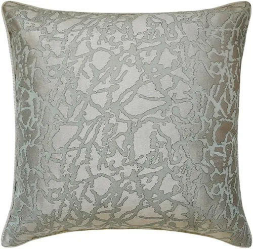 Vista 29 de The HomeCentric Fundas de almohada decorativas azules de 12 x 12 pulgadas (11.8 x 11.8 in), acolchadas de jacquard y almohadas bordadas para sofá