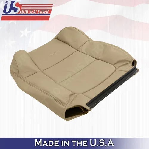 Vista 6 de 2001 a 2003 para Ford F150 Lariat Driver & Passenger Top Seat Cover TAN Leather
