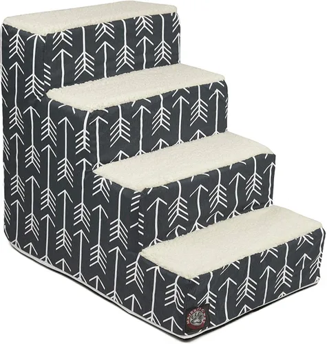 Vista 21 de Majestic Pet - Escaleras portátiles para mascotas suave escalón de espuma de sherpa escalones para perros y gatos rampa para cachorros