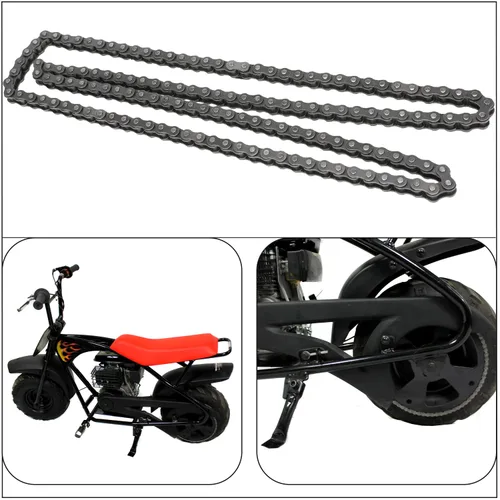 Vista 3 de YOXUFA Reemplazo de cadena de transmisión #35 para Mini Bike Coleman CT100U CC100X Baja DB30 Motovox MBX10 MBX11 Monster Moto Mega Moto MM-B80