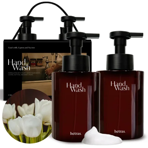Vista 11 de hetras. Bombshell - Jabón de manos con burbujas de perfume (paquete de 2, 17.4 onzas líquidas cada uno), aroma floral jugoso, limpieza profunda e