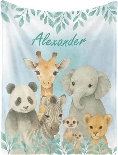 Vista 21 de Manta de bebé personalizada con nombre, manta de nombre personalizado para niños, mantas de franela suave en Pascua, regalos personalizados de bebé