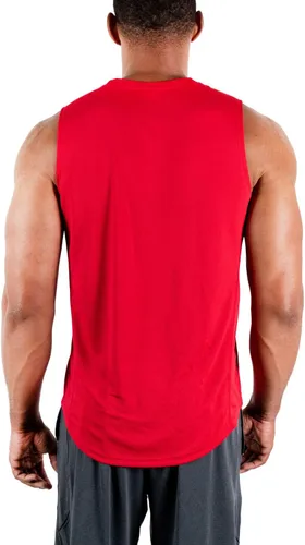 Vista 3 de DEVOPS Paquete de 3 camisetas sin mangas para hombre, ajuste seco, gimnasio, entrenamiento, paquete de 3