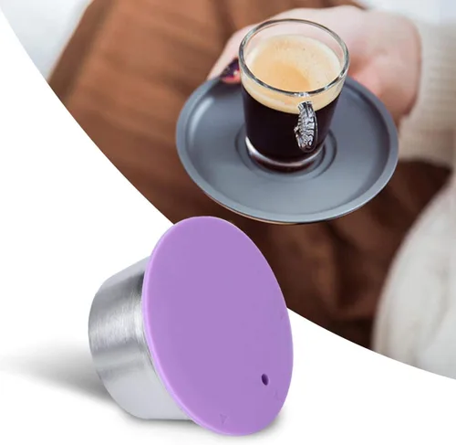 Vista 9 de Fdit Taza de cápsula de café recargable reutilizable de acero inoxidable apta para cafetera Dolce Gusto compatible con Nestle Dolce Gusto juego
