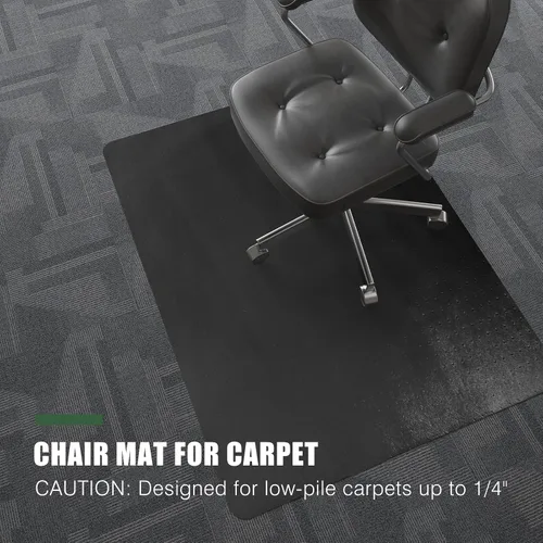 Vista 8 de Chair Mat for Carpet, 36" x 48" Office Chair Mat for Carpeted Floors, Non-Slip Carpet Protector Floor Mat with Grips, Plastic Heavy-Duty Rolling