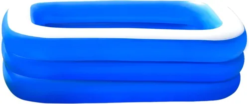 Vista 9 de Piscina, 59 x 43 x 19.5 pulgadas, piscina inflable familiar rectangular para niños pequeños que juegan, piscina de pelotas, fácil de instalar sobre
