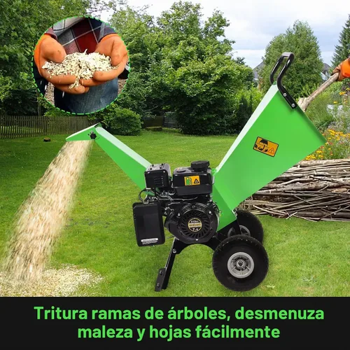 Vista 3 de R30 - Trituradora de madera 7HP a gas, diámetro máximo de corte de 3 pulgadas, construcción totalmente de acero, trituradora y astilladora