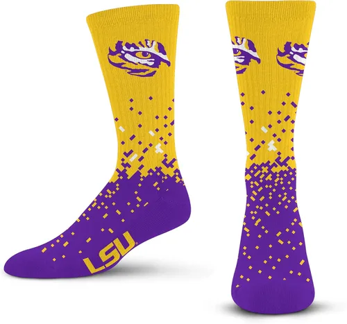 Vista 64 de For Bare Feet Calcetines de la NCAA para niños y niñas, unisex, Spray Zone Crew, para jóvenes