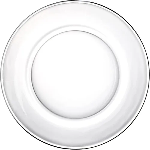 Vista 4 de Red Pomegranate Element - Juego de 2 platos llanos de cristal, 10.5 pulgadas