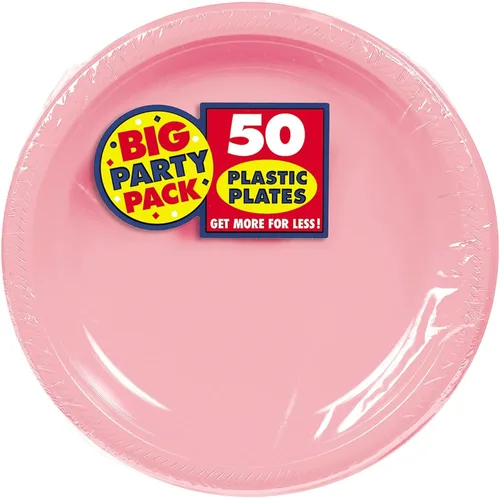Vista 18 de Big Party Pack Platos de plástico Rojo manzana 50