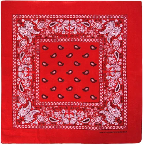 Vista 4 de Basico paquete de bandanas 100% algodón, envoltorio para cabeza con vincha, talla única