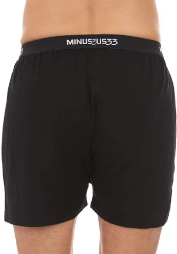 Vista 3 de Bóxer de lana de micropeso para hombre 84% lana merina, 12% nailon, 4% elastano Negro