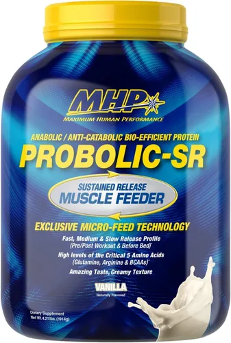 Vista 9 de MHP Probolic-SR - Proteína en polvo de liberación sostenida, chocolate, 2