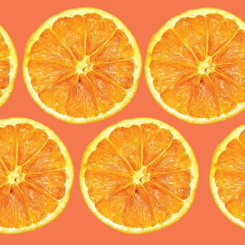 Vista 3 de Ruedas de Naranja Deshidratadas BlueHenry - 3 oz - 20 rodajas - Fruta Natural
