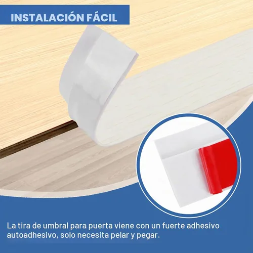 Vista 3 de FONUNO - Tira de transición de vinilo autoadhesiva para umbral de puerta Tira de transición para pisos, rampas de umbral de goma para puertas