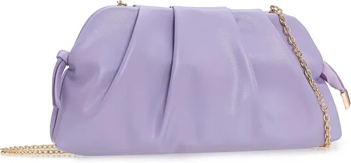 Vista 18 de CHARMING TAILOR Bolso tipo sobre elegante de cuero vegano suave con pliegues de PU para mujer Soft PU leather