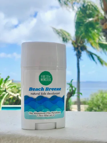 Vista 6 de Fresh Monster Desodorante Natural para Niños y Adolescentes Sin Aluminio, Sin Parabenos e Hipoalergénico Testado por Dermatólogos Protección