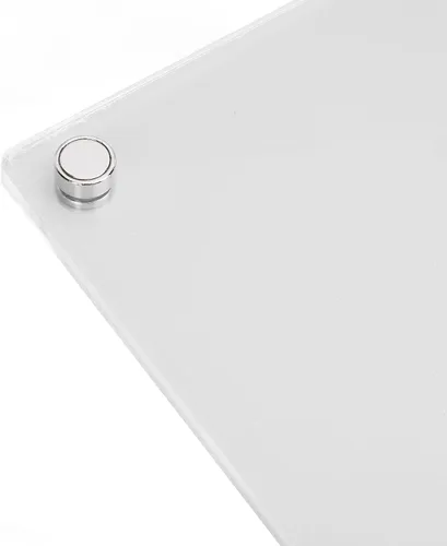 Vista 5 de Calendario semanal para refrigerador, pizarra de borrado en seco de acrílico transparente con 6 marcadores para el hogar, cocina, organización