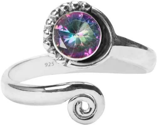 Vista 46 de Anillo de dedo del pie de piedra preciosa de plata de ley 925, joyería para el cuerpo, anillo de dedo del pie de la mano de la mano de la piedra