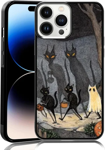 Vista 75 de Elegante funda de teléfono con diseño de gato Marie compatible con iPhone 11, funda de encaje dorado para iPhone, a prueba de golpes, rosa fucsia